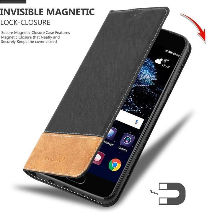 Actual product image Cadorabo Book X Wallet Cover (Huawei P10)
