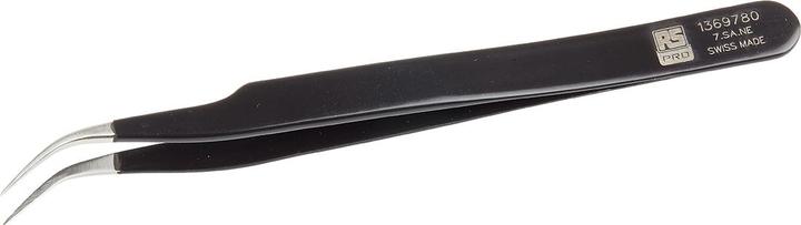 Image du produit Rs Pro ESD epoxy coated tweezers curved 120mm