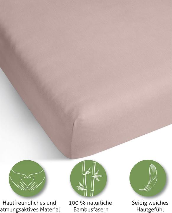 Image du produit Aspero Drap-housse en bambou Macau (180 x 200 x 30 cm)