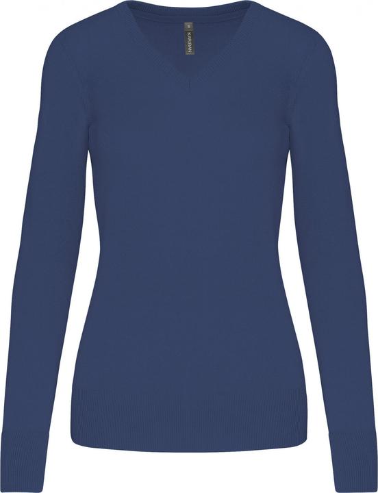 Kariban Pullover mit V-Ausschnitt Damen