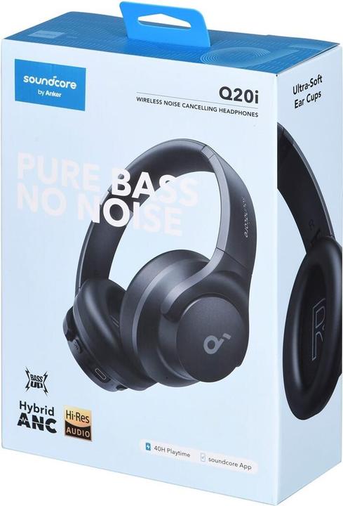 Produktbild soundcore Q20i (ANC, 40 h, Kabellos, Kabelgebunden)