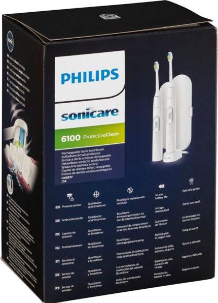 Actual product image Philips Sonicare ProtectiveClean 6100 double pack (Sonic toothbrush)