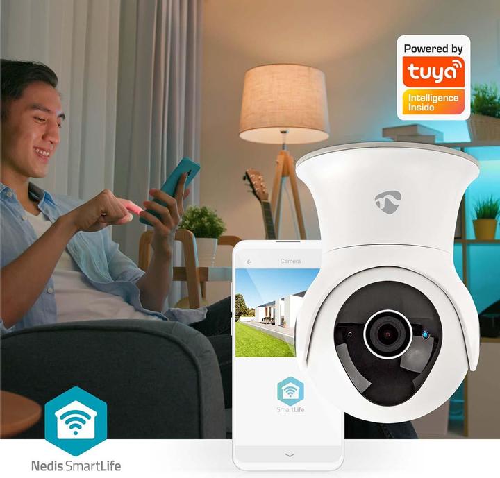 Produktbild Nedis Smartlife Aussenkamera Wi-Fi Full HD 1080p IP65 Cloud / Internal 16GB 12 VDC mit Bewegungssenso (1920 x 1080 Pixels)