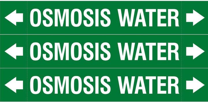 Energy Label Brady ASME - Pipe markers - Osmosis Water