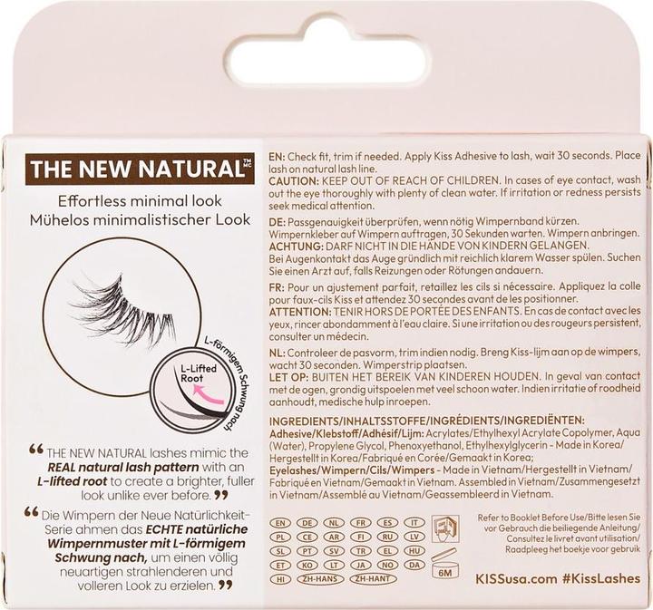 Produktbild KISS Lashes - Ks The New Natural Single 01 (Künstliche Wimpern)