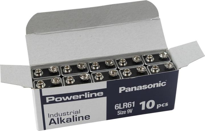 Image du produit Panasonic Ligne électrique industrielle alcaline (10 pcs, 9V Block)