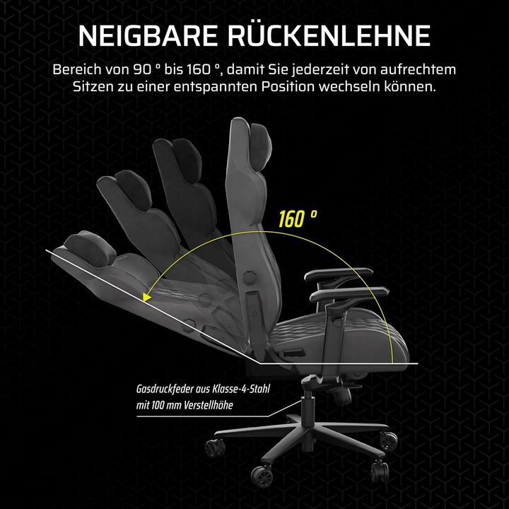Actual product image Corsair TC500 LUXE Gaming Chair - Shadow
