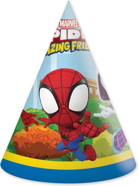 Actual product image Globos Paper hats FSC Spidey, 6 pcs.