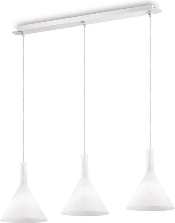 Immagine prodotto Ideal lux COCKTAIL lampada a sospensione E14 tripla ⌀200mm dimmerabile bianco 074245 (E14)