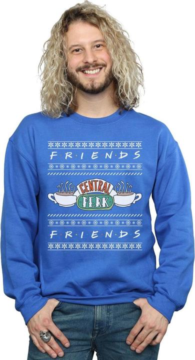 Actual product image Friends Mens Fair Isle Central Perk Sweatshirt (M)
