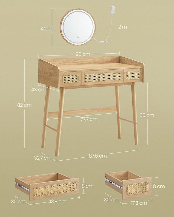 Actual product image Vasagle Bohoven (90 x 43 x 82 cm)