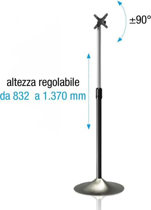 Actual product image Techly column support (Universal, 27", 22 kg)