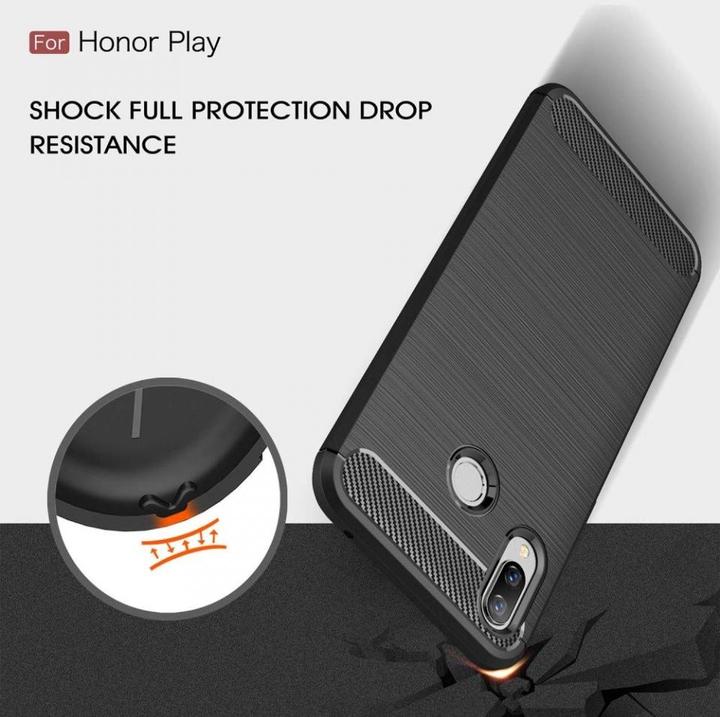 Image du produit Screenguard Housse Honor Play Carbon Brushed Soft TPU (Honor Play)
