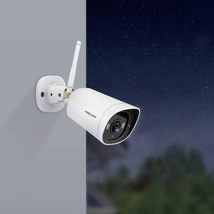 Actual product image Foscam G4C WLAN IP Surveillance Camera Super HD (2560x1440), 4MP, 2x Spotlight, P2P, Smart Detection (2560 x 1440 Pixels)