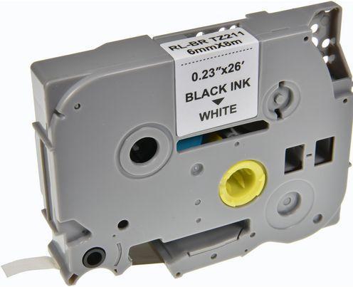 Produktbild Markenlos Schriftband 5BRT211-WT ABS Schwarz (0.60 cm, Schwarz)