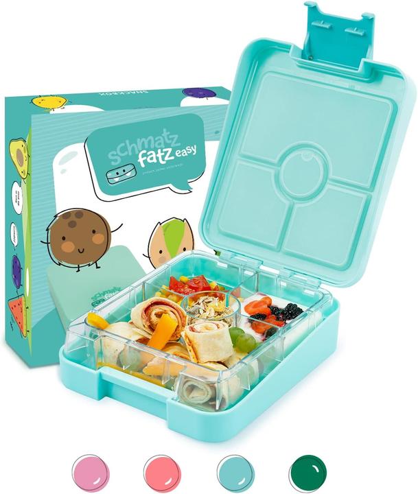 Image du produit Schmatzfatz Boîte à goûter pour enfants, turquoise