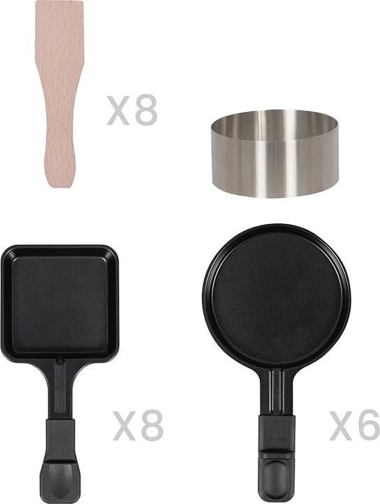 Produktbild Livoo Raclette-, Pizza-,Crêpe-Gerät für 8 Personen