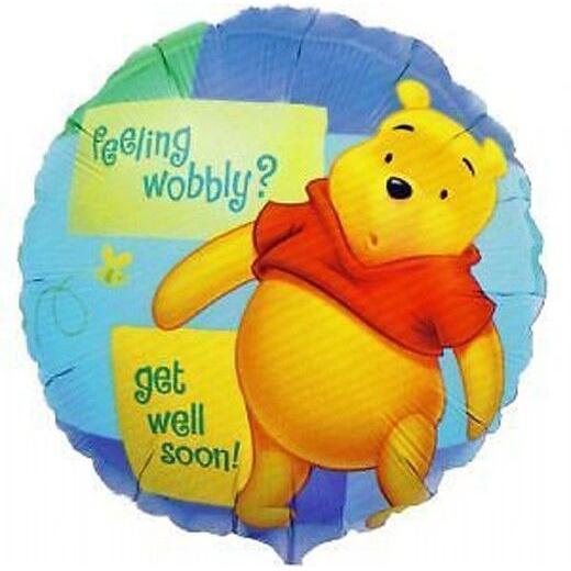 Produktbild Winnie the Pooh Folienballon Get Well Soon Geburtstag Folie MYLAR