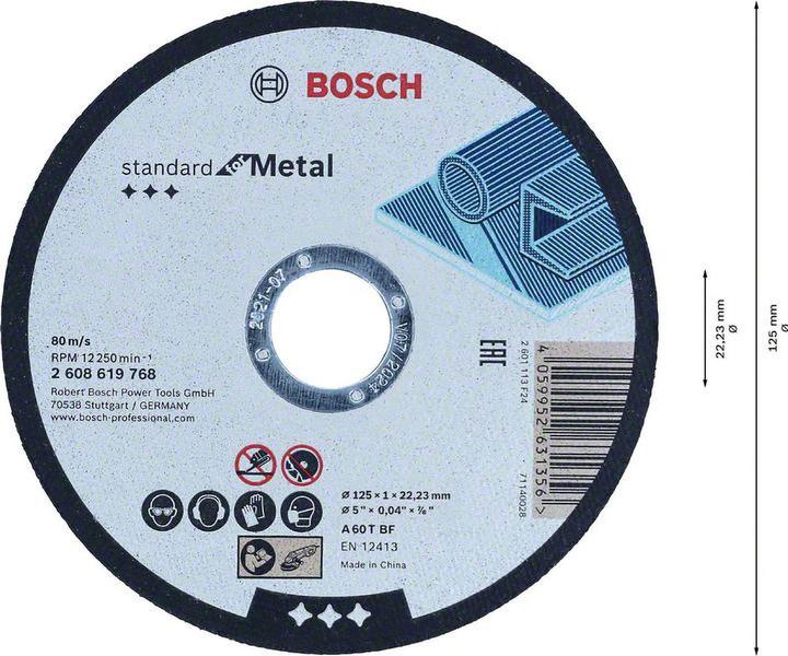 Image du produit Bosch Zubehör Accessories 2608619768 2608619768 Disque à tronçonner droit 180 mm 1 pc. Métal