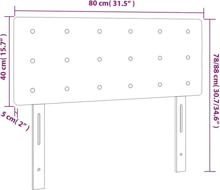 Actual product image VidaXL Kalli (80 x 5 x 78/88 cm)