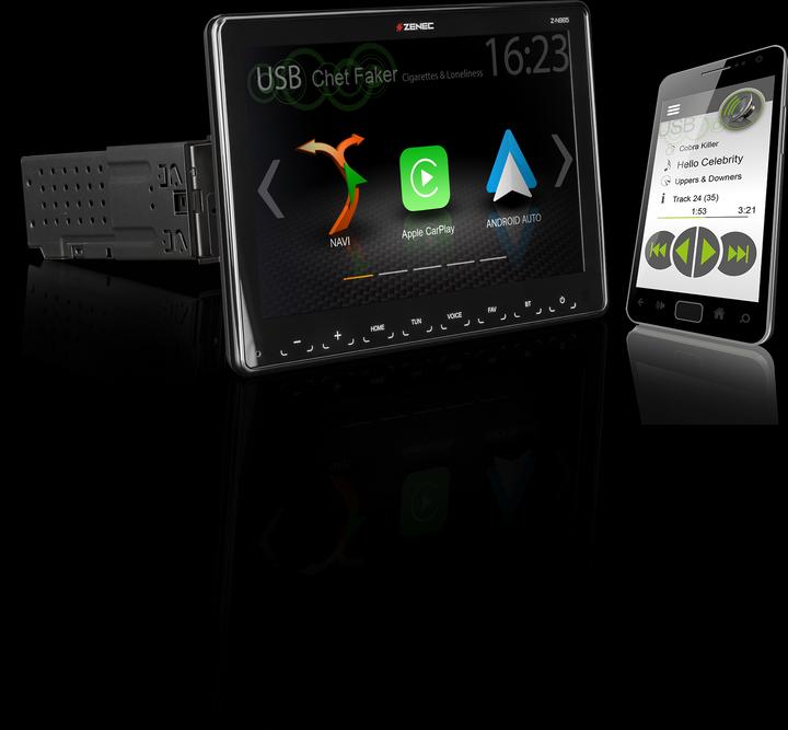 Actual product image Zenec Z-N965 mit 9 Zoll Display DAB, DSP, Android Auto, Apple Carplay