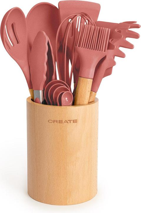 Image du produit Create Küchenutensilien-Set - Silikon und Holz