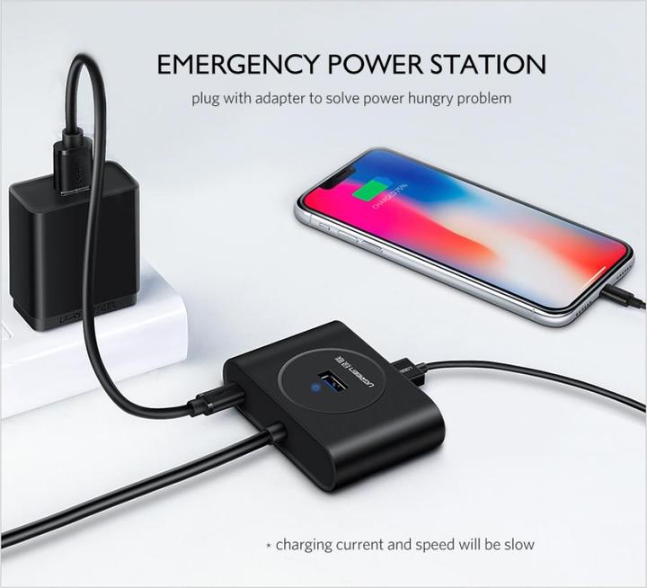 Immagine prodotto Ugreen Hub USB a 4 porte con 4 porte USB 3.0 (USB-A, 4 Porti)