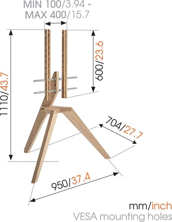Immagine prodotto Vogels Next OP1 (Universale, 70", 40 kg)