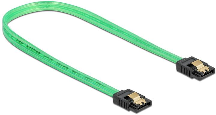 Actual product image Delock SATA cable UV light effect green 0.5 m