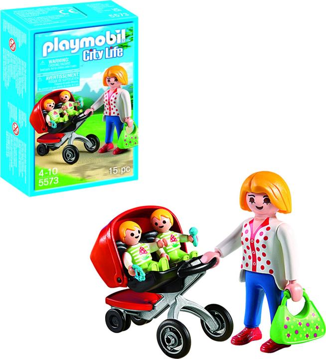 Produktbild Playmobil Zwillingskinderwagen (5573, Playmobil City Life)
