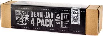 Comandante Bean Jar - Clear Glass - Pack of 4