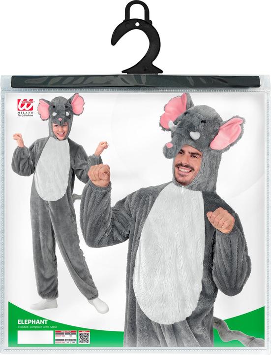 Actual product image Widmann Costume elephant plush gray (M)