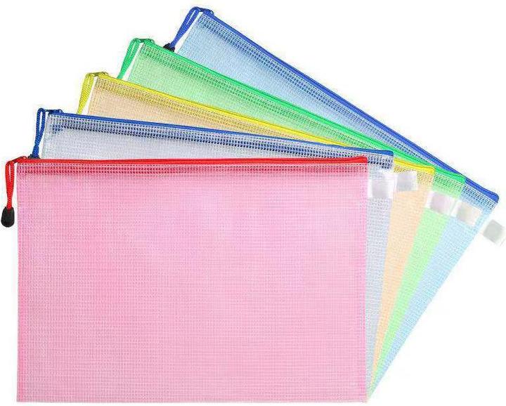 I Am Creative Reissfeste A4 Dokumententasche Extrastarke Reissverschluss Mappe 10er Set (10 x)