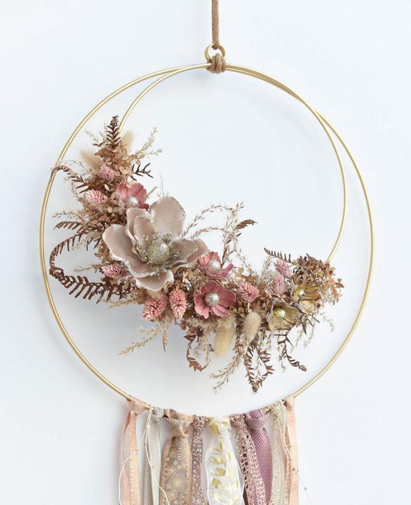 Immagine prodotto Halbach Anello decorativo in metallo dorato, ø 50 cm