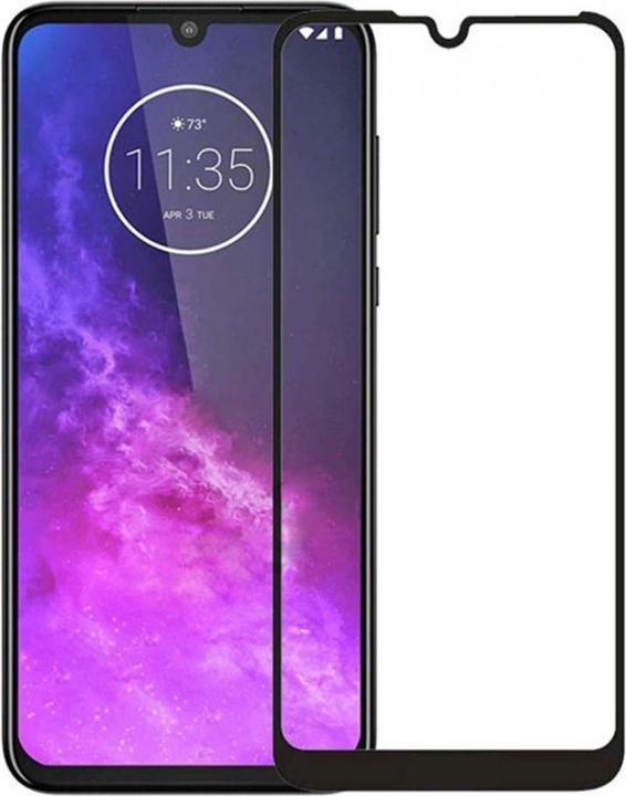 Actual product image Screenguard Motorola One Zoom Full Screen Protective Glass Film 2.5D 9H (1 Piece, Motorola One Zoom)