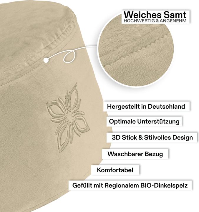 Actual product image Omnana CUSHY meditation cushion