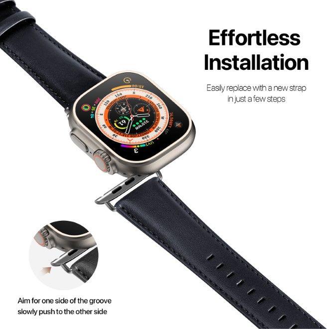 Produktbild Dux Ducis YS Series Echtleder Armband (Echtleder, Apple Watch Ultra, Apple Watch Series 2, Apple Watch Series 3, Apple Watch Series 1, Apple Watch Series 4, Apple Watch Series 5, Apple Watch Series 6, Apple Watch Series 7, Apple Watch Series 8, Apple Watch Series 9, Apple Watch SE, Apple Watch Ultra 2)