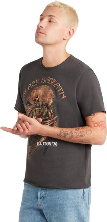 Actual product image Amplified Unisex Adult US Tour 78 Black Sabbath T-Shirt (L)