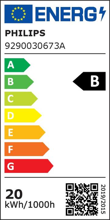Energy Label Philips LED fluorescent tube (G13, 20 W, 3700 lm, 1 x, B)