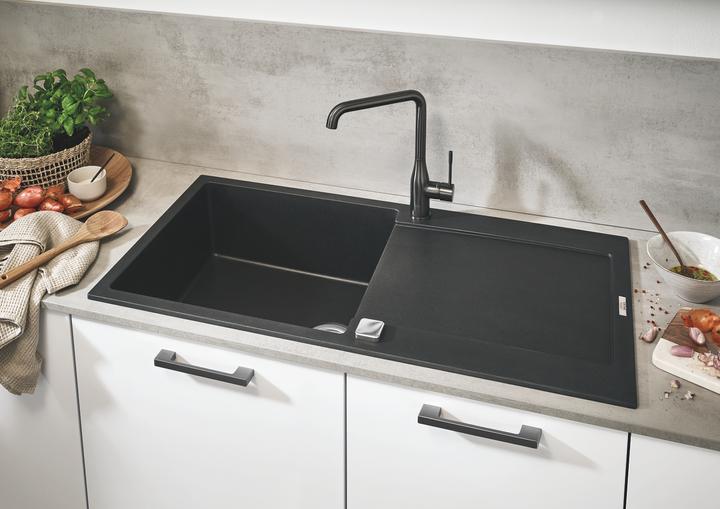 Immagine prodotto Grohe Miscelatore da cucina con miscelatore monocomando Essence New grafite dura spazzolata 30269