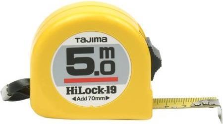 Actual product image Tajima Rollmeter HI-LOCK 16 yellow