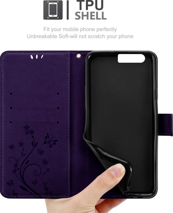 Actual product image Cadorabo Flower Book Cover (Honor 9)