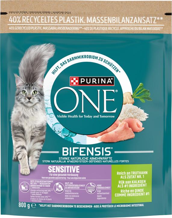 Image du produit Purina ONE Dinde et riz sensibles (Senior, Adulte, 1 pcs, 800 g)
