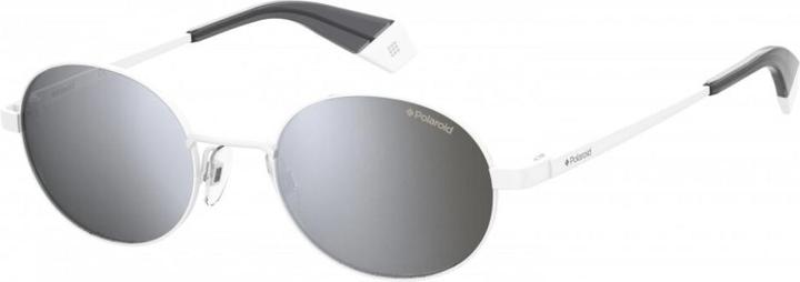 Image du produit Polaroid lunettes de soleil 6066/S unisexe cat. 3 rond acier inoxydable blanc/gris