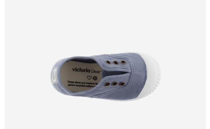 Actual product image Victoria girl's trainers 1915 anglaise toile lavée (24)