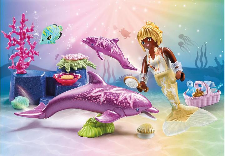 Productafbeelding Playmobil 71501 Zeemeermin met dolfijnen (71501, Playmobil prinses magie)