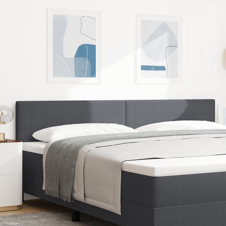 Actual product image VidaXL Headboard Simple design Dark grey 200 cm Cord fabric