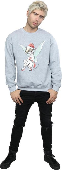 Actual product image Disney Mens Tinkerbell Christmas Fairy Sweatshirt (XL)