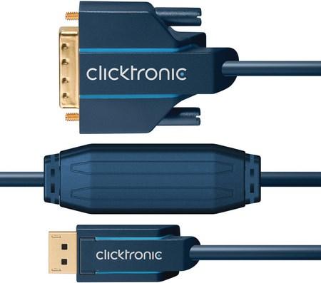 Produktbild clicktronic DisplayPort — DVI (3 m, DVI, DisplayPort)