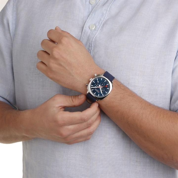 Actual product image Mondaine Grand Cushion (Chronograph, 41 mm)